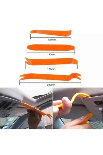 optana 4 Set Auto Glove Box Remover - Trim Tape Radio Door Console Removal Attachment, Led Removal