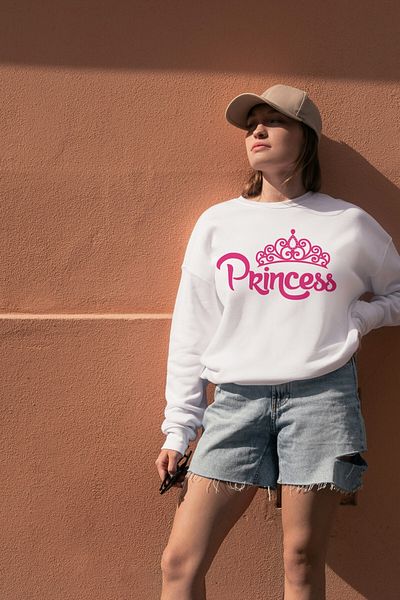 Texclusive Princess Princess Sweatshirt Unisex Mother Father Kids Family Combination