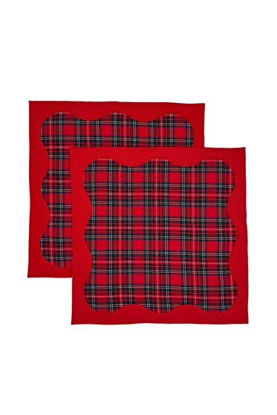 Matis Home Line Red Plaid Nora Napkin Set of 2 40 X 40 cm