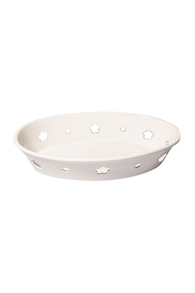 Dania Large Service Plate White 50x30cm
