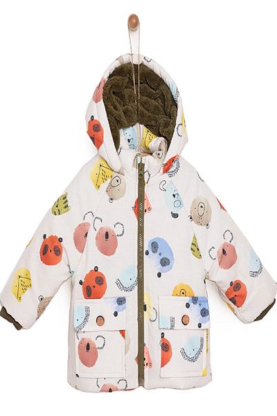 PODIUM GYM Trend New Cute Basic Panda/Bear Animal Printed Coats Baby Boy Coat/Mont