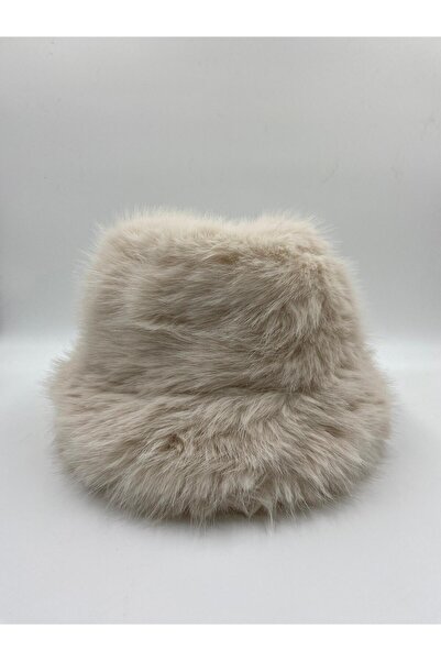 MUTE BAG Plush Adjustable Cream Bucket Hat