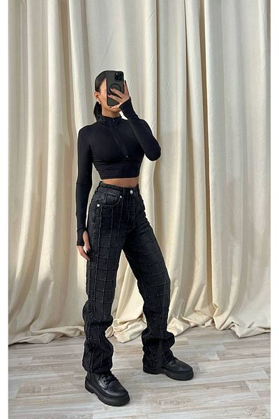 DENİKK ΤΡΕΝΔΙΑ ΕΙΚΟΝΙΚΟ ΣΧΕΔΙΟ BAGGY JEAN ΤΖΙΝ ΠΑΝΤΕΛΟΝΙ
