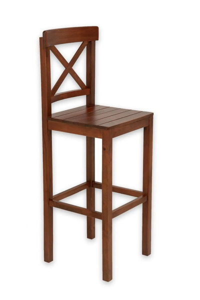 Genel Markalar Ahşap Bar Sandalyesi Ceviz .ada tezgah uyumlu