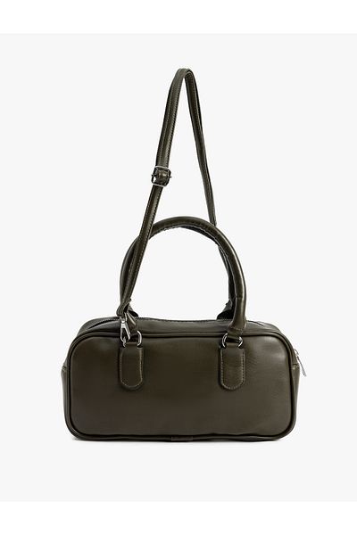 Koton Geantă crossbody cu fermoar din piele artificială - cu curea pentru mâner
