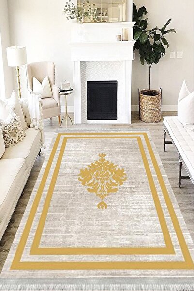 MOTTO HALI Modern Eko Punto Kaymaz Tabanlı Yıkanabilir Antibakteriyel Dijital...