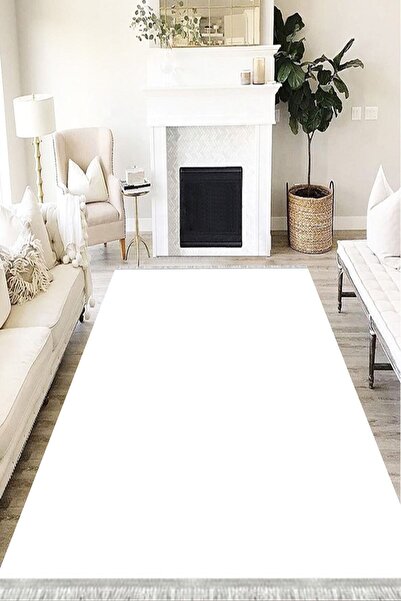 MOTTO HALI Modern Punto Kaymaz Dot Tabanlı Yıkanabilir Antibakteriyel Dijital...