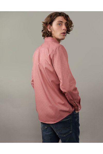 AMERICAN EAGLE AE Slim Fit Everyday Button-Up Shirt