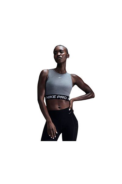 Nike Pro Fz3615-084 Gray Women's Sports Undershirt