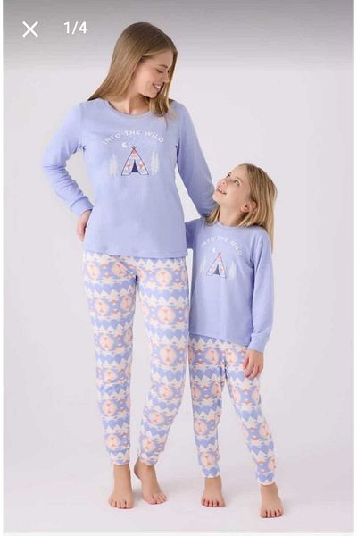Arnetta Thermal Pajama Set for Mother and Daughter - Separate Price, Single Single Insert in Basket
