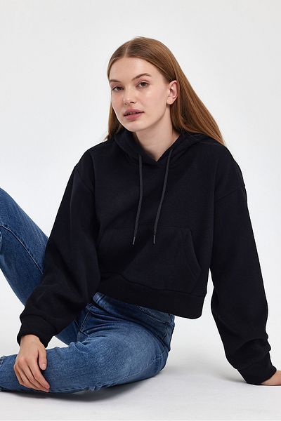 Superlife Superlife Women's Comfortable Fit Softech Fleece Kangaroo Pocket Sweatshirt