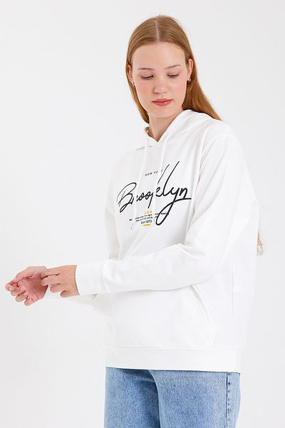 Superlife Дамски суитшърт с надпис Superlife Oversize Fit, модел пролет 2023