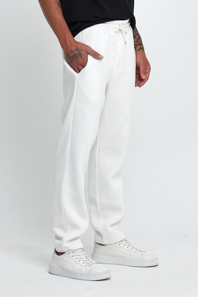 Superlife Men's 3 Thread Thick Brooklyn Printed Sweatpants with Fleece Inside Spr24ea70