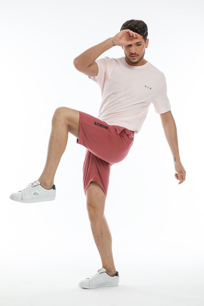 Superlife Ανδρικό σορτς με στάμπα Brooklyn με κανονική εφαρμογή Spr 208