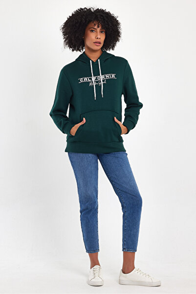 Superlife Women's Hooded Comfortable In-mold Fleece 3 thread California Print...