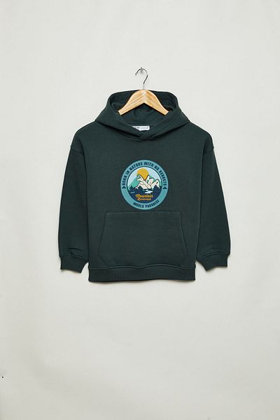 GRIMELANGE Φούτερ TREA Boy's Cotton Polyester Khaki