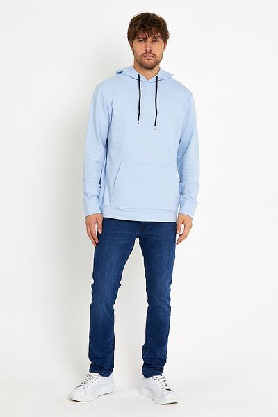 Superlife Ανδρικό φούτερ με κουκούλα Superlife Regular Fit Thin Spr 20k55