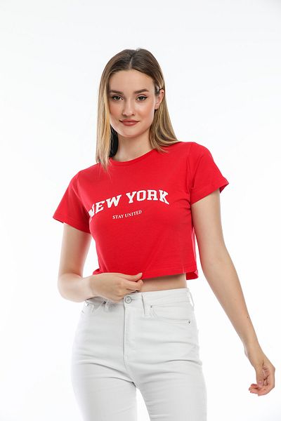 Superlife Women's New York Printed T-Shirt Spr21y15
