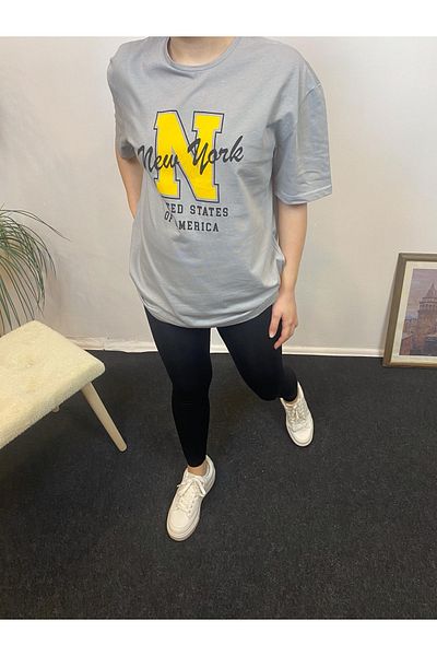 Superlife Süperlife Γυναικεία λαιμόκοψη Oversize Fit N εμπριμέ T-shirt Spr24tsk113