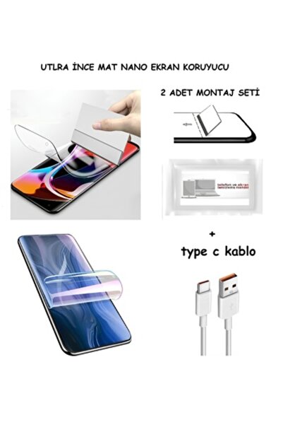 tkgz Xiaomi REDMİ NOTE 13 PRO 4G Nano Ekran Koruyucu Ultra İNCE Esnek MAT Şef...