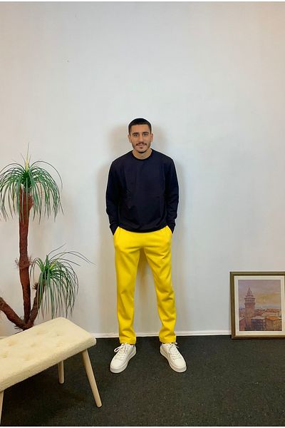 Superlife Pantaloni de sport pentru bărbați Superlife, cu 3 fire groase, cu fleece în interior Spr24ea95