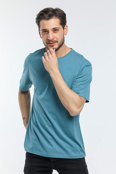 Superlife Ανδρικό T-Shirt με λαιμόκοψη υπερμεγέθης Spr21y30