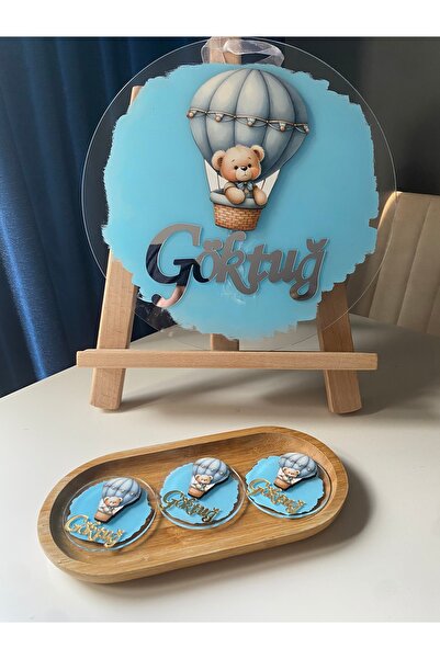 sahinkayadesign Pleksi Ahşap Figürlü Kapı Süsü Ve 20 Adet Magnet