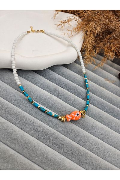 AURA Beads Fish Necklace