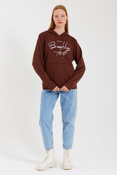 Superlife Γυναικείο φούτερ Oversize Fit Thin - Suuperlife Spr23swk361