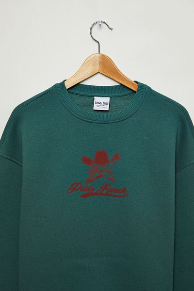 GRIMELANGE ASTOU Damen-Sweatshirt mit 3 Fäden in hellem Khaki