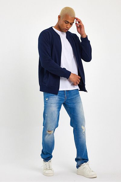 Superlife Ανδρική ζακέτα με κανονική εφαρμογή Thick Floda Pocketed Thin Cardigan Spr 20k63