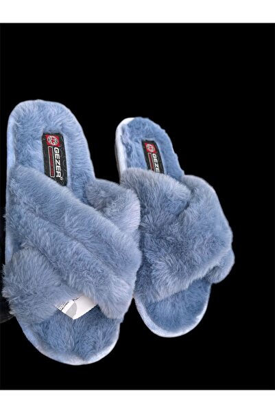 GEZER Papuci de casă de iarnă cu blană de pluș pentru femei