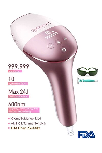 Ertalife IPL Lazer Epilasyon 999.999 Atım Manuel/Otomatik Mod Cilt Sensörlü 1...