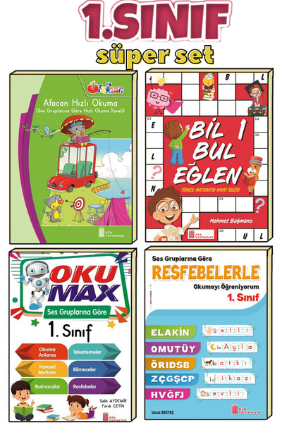 Ata Yayıncılık الصف الأول 4 كتاب فائق (القراءة السريعة والقراءة والتفهم والرد...