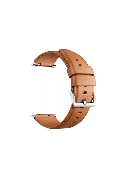 Xiaomi حزام جلدي للساعة متوافق مع ساعة S1 - بني
