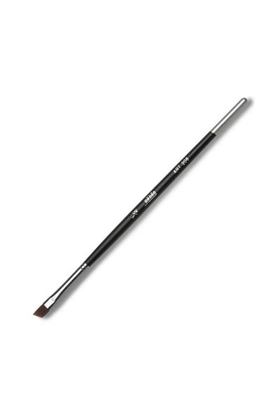 Pebeo 208 1/4 Black Synthetic Side Cut Short Handle Brush