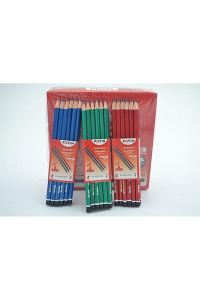 Fatih Fatih Pencil - 144 Pieces, 3 Colors
