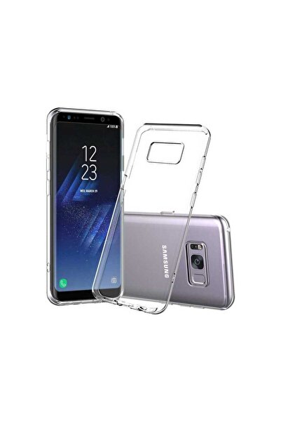 halkhouse Samsung Galaxy S8 Kılıf İnce Şeffaf Esnek Yumuşak Süper Silikon Kapak