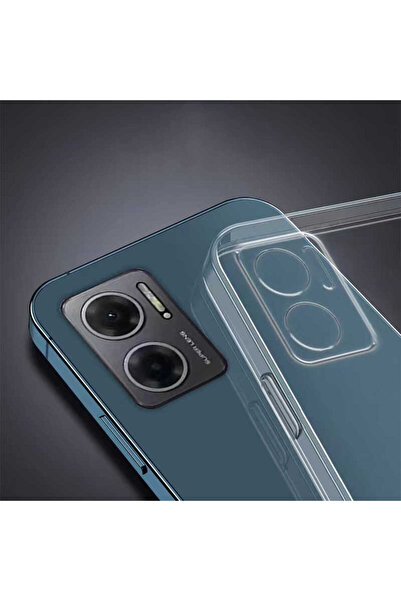 halkhouse Xiaomi Redmi 10 5G Kılıf İnce Şeffaf Esnek Yumuşak Süper Silikon Kapak