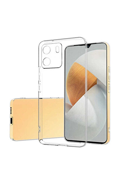 halkhouse Vivo Y15S Kılıf İnce Şeffaf Esnek Yumuşak Süper Silikon Kapak