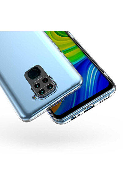 halkhouse Xiaomi Redmi Note 9 Kılıf İnce Şeffaf Esnek Yumuşak Süper Silikon K...