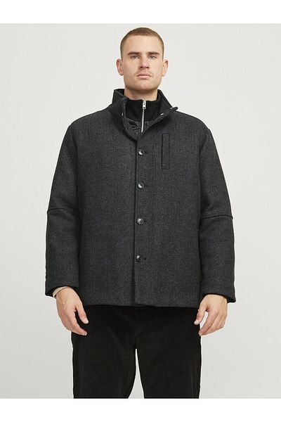 Jack & Jones Plus Wollmantel Büyük Beden Wollmantel