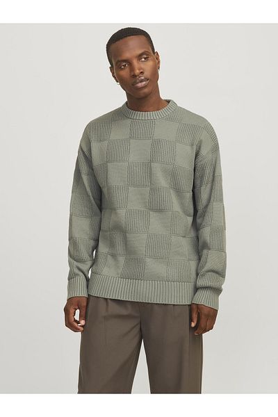 Jack & Jones Premium Strickpullover Kariert Strickpullover