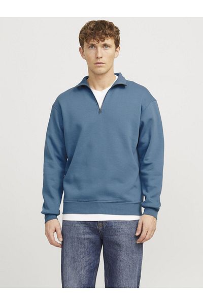 Jack & Jones Halber Reißverschluss aus Kazak Einfarbig Halber Reißverschluss aus Kazak