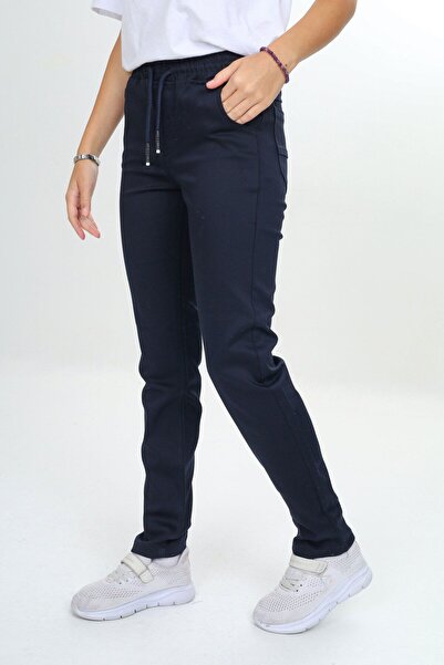 Joui Co Kız/Erke kÇocuk Unisex Pamuklu Gabardin Okul Pantolonu