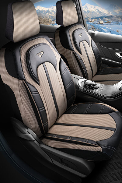 Panda Kılıf غطاء مقعد السيارة من قماش KAZAYAGI من سلسلة PANDA KARS - مجموعة كاملة