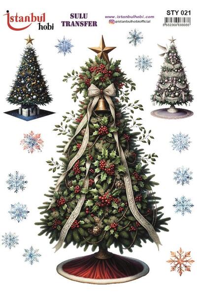 İstanbul Hobi نقل مائي للعام الجديد 25 × 35 سم STY021
