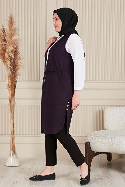 Ferace Large Size Long Vest - Women's All Seasons