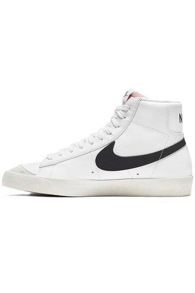 Nike Blazer Mid 77 Vntg Ανδρικά Στήριγμα Λευκό-Μαύρο Liyenks Ζώνη από δέρμα εργασίας για καθημερινά και αθλητικά παπούτσια
