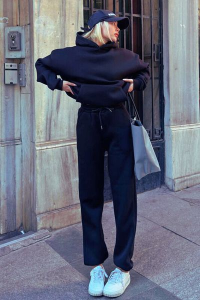 BayBayan Γυναικείο Basic Casual Loose Oversize Εποχιακό Σετ φόρμας